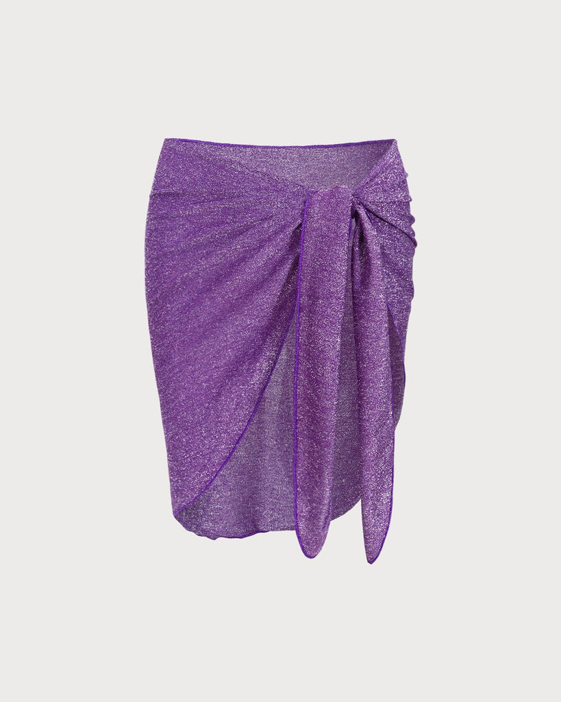 Purple Lurex Glitter Overskirt