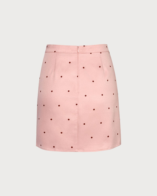 Pink polka outlet dot skirt