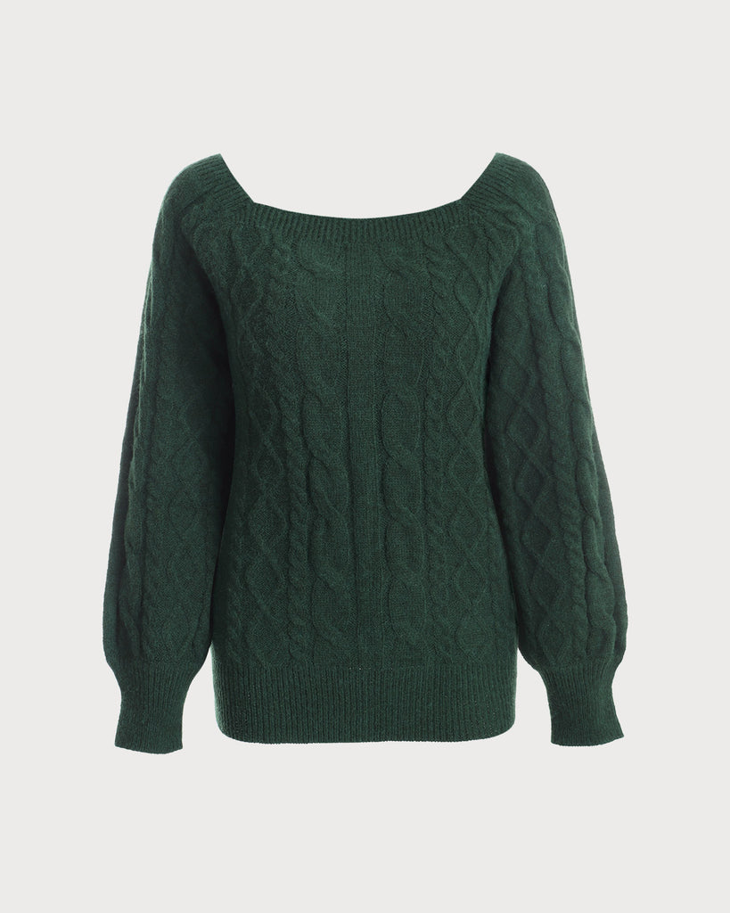 The Romance Cable Knit Crew Sweater