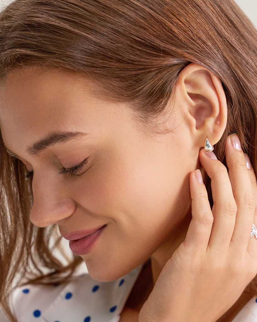 Metal Droplet Earrings