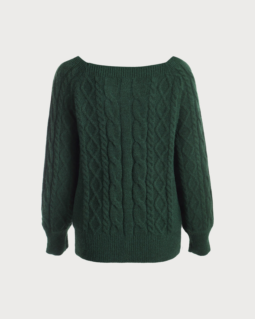 The Romance Cable Knit Crew Sweater