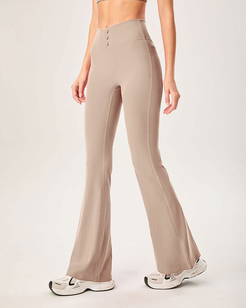 Khaki High Waisted Sleek Leggings