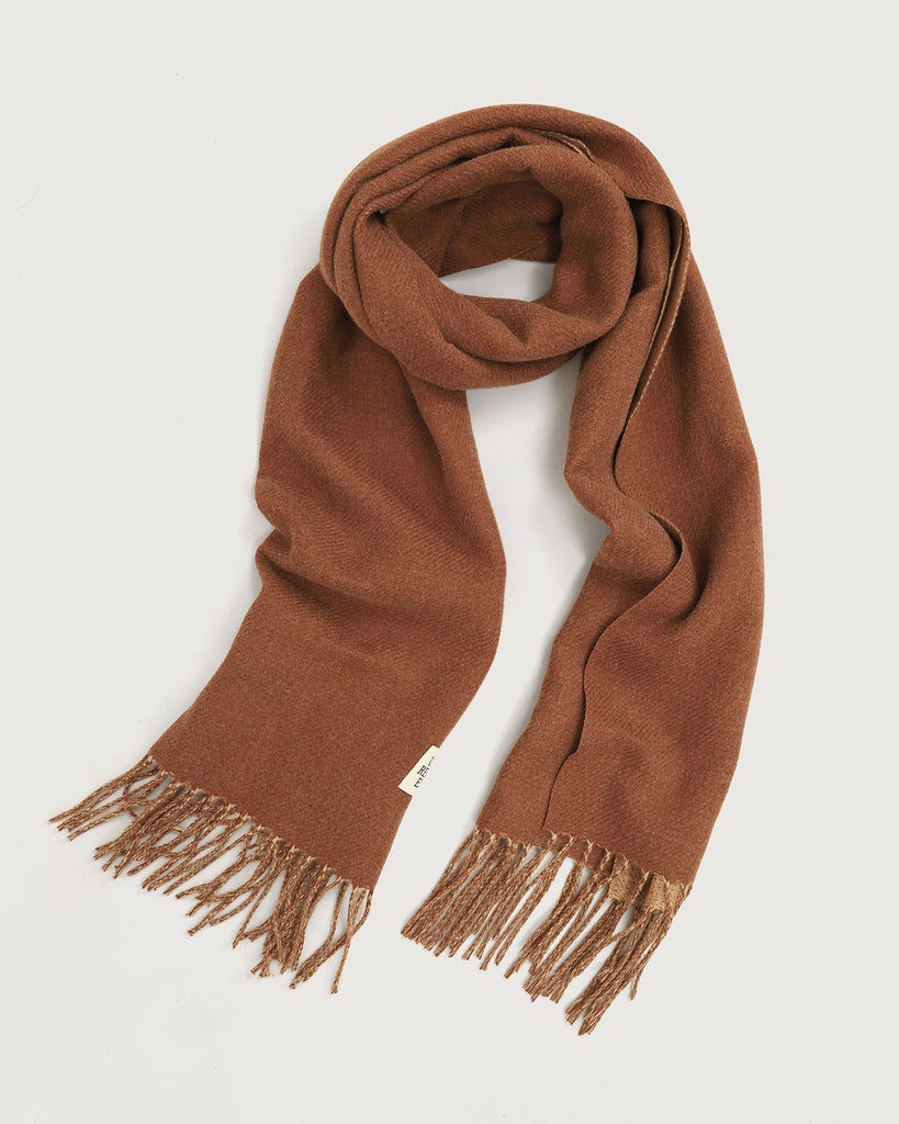 Caramel Classic Tassel Scarf