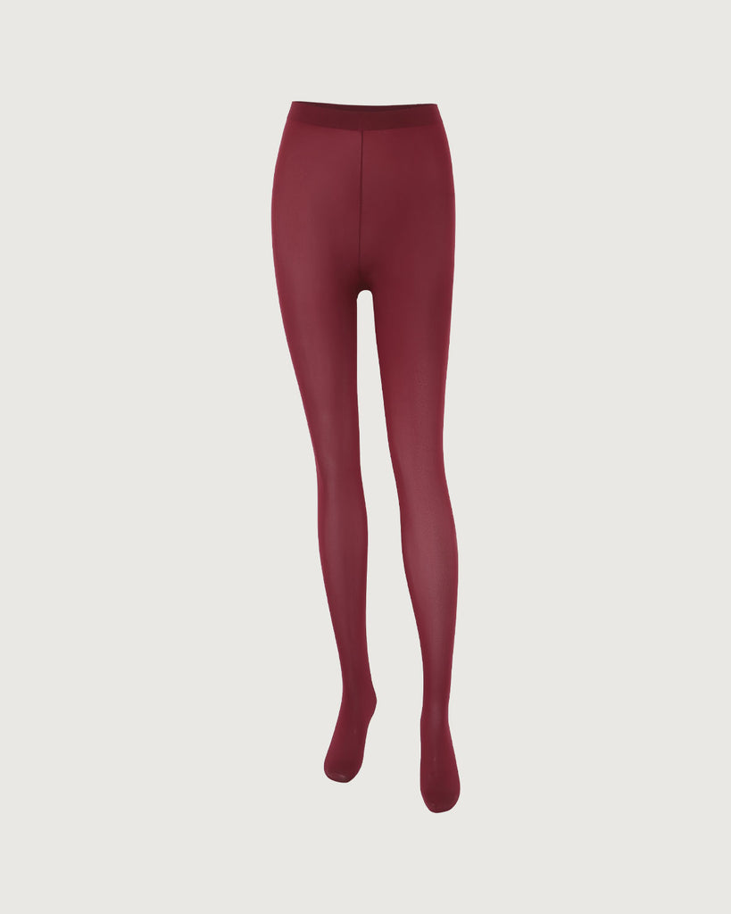 Burgundy Stockings Wine Red Socks - RIHOAS