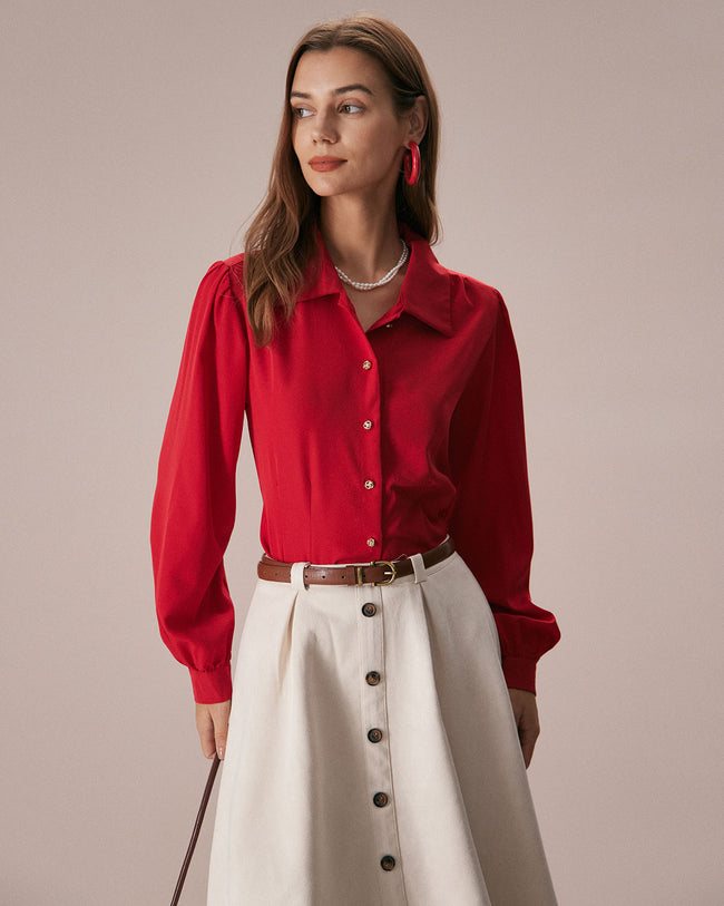 Red Suede Shirt, Shop The Largest Collection