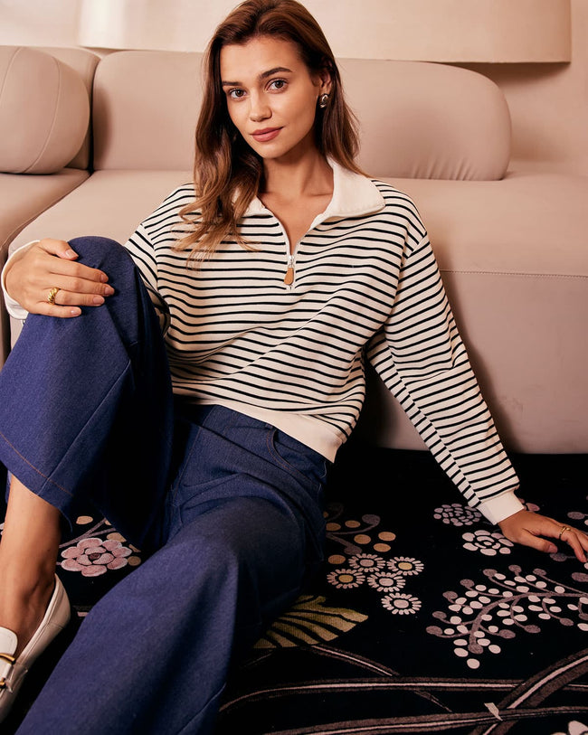 Pinstripe sweatshirt online