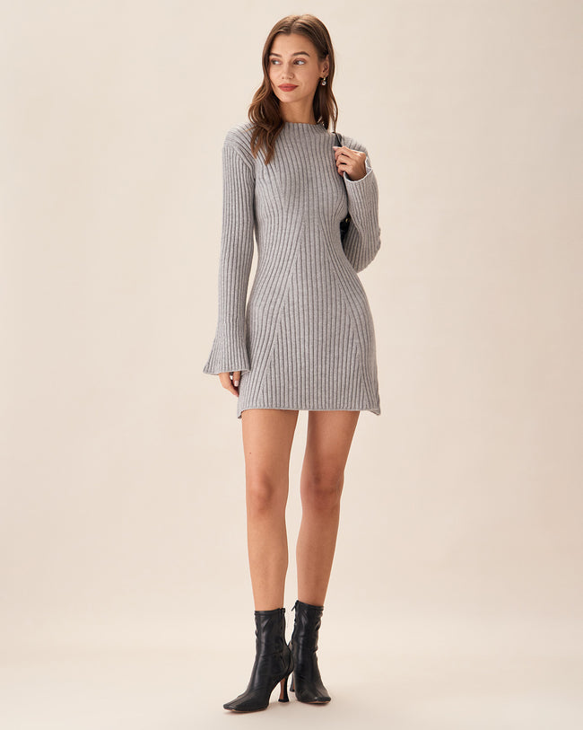 Grey Bell Sleeve store Sweatshirt