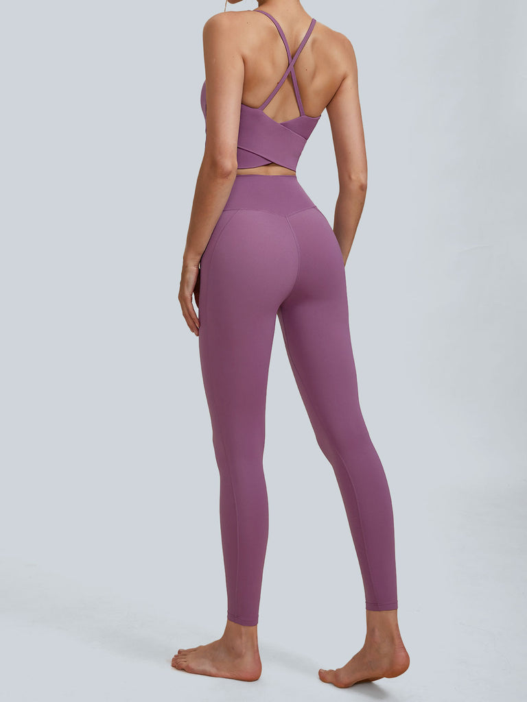 Purple High Waisted Leggings