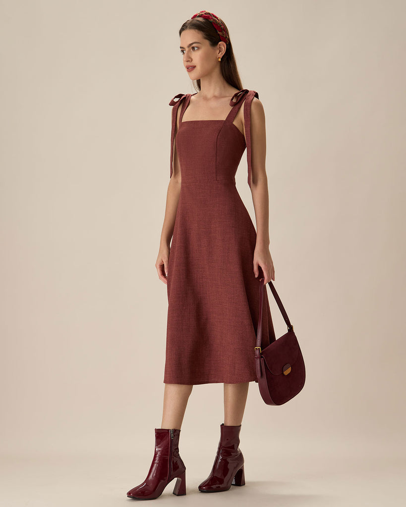 Women Woven Polyester Dresses Dresses - RIHOAS