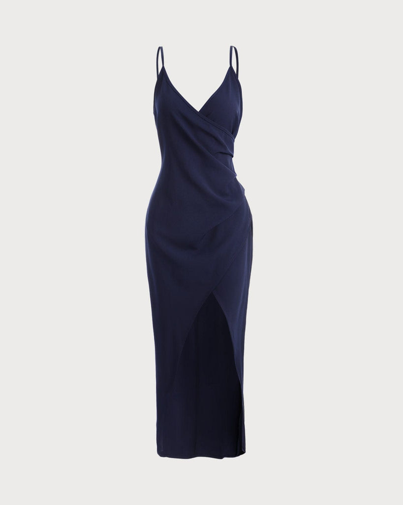 The Ruched Slit Maxi Dress - Bodycon Side Slits V Neck Summer Dress ...