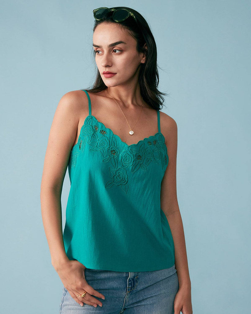 Women's Lace Cami Top - Lace Tank Top, Lace Camisole | RIHOAS