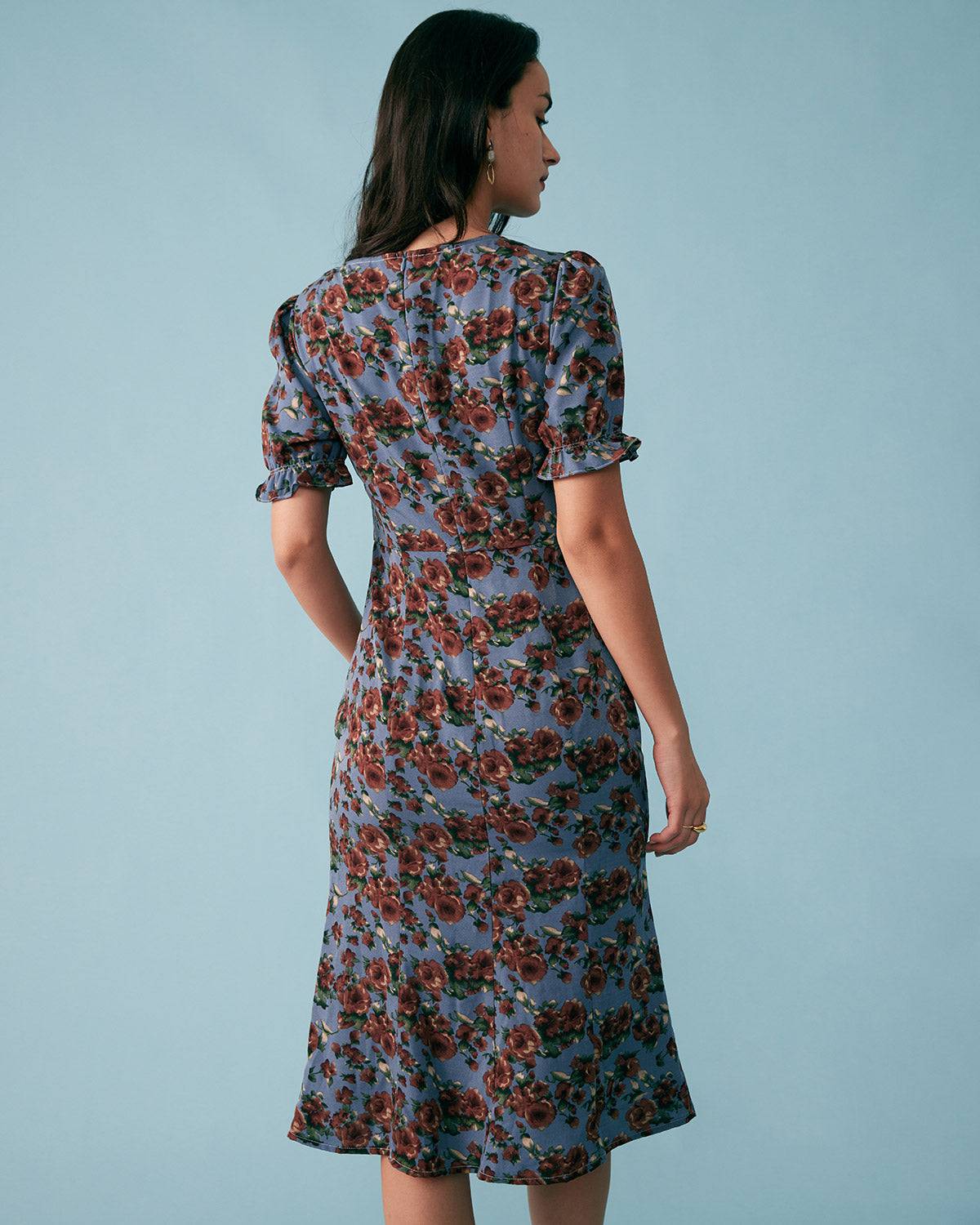 Floral Ruffle Dress - The Revury