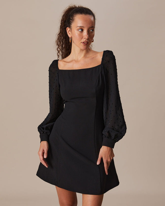 Duchess Meghan Markle Summer Black Square Neck Midi Dress Custom Made Celeb  - Etsy
