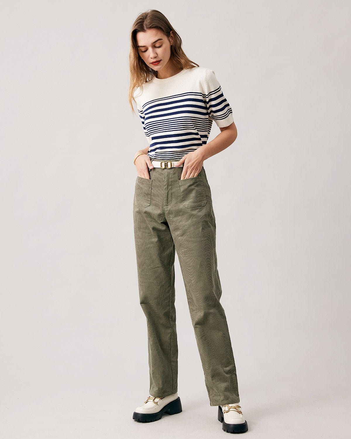 Washed Cord Bryn Pant, Rifle Green - Classic Prep