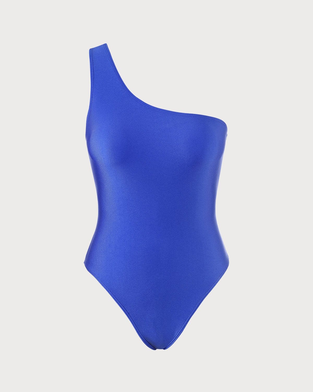 One Shoulder Cutout One-Piece Swimsuit & Reviews - Cyan - Sustainable One- Pieces