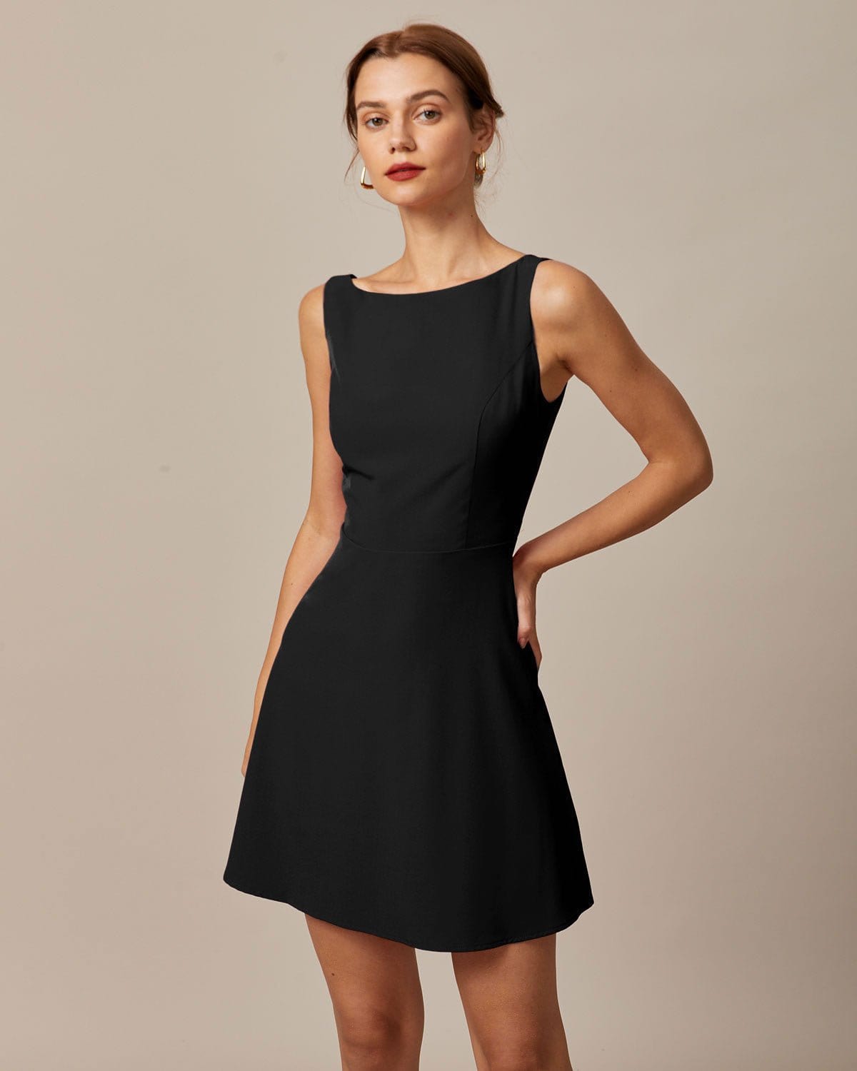 Buy MISH Red Boat Neck Fit & Flare Dress for Women's Online @ Tata CLiQ