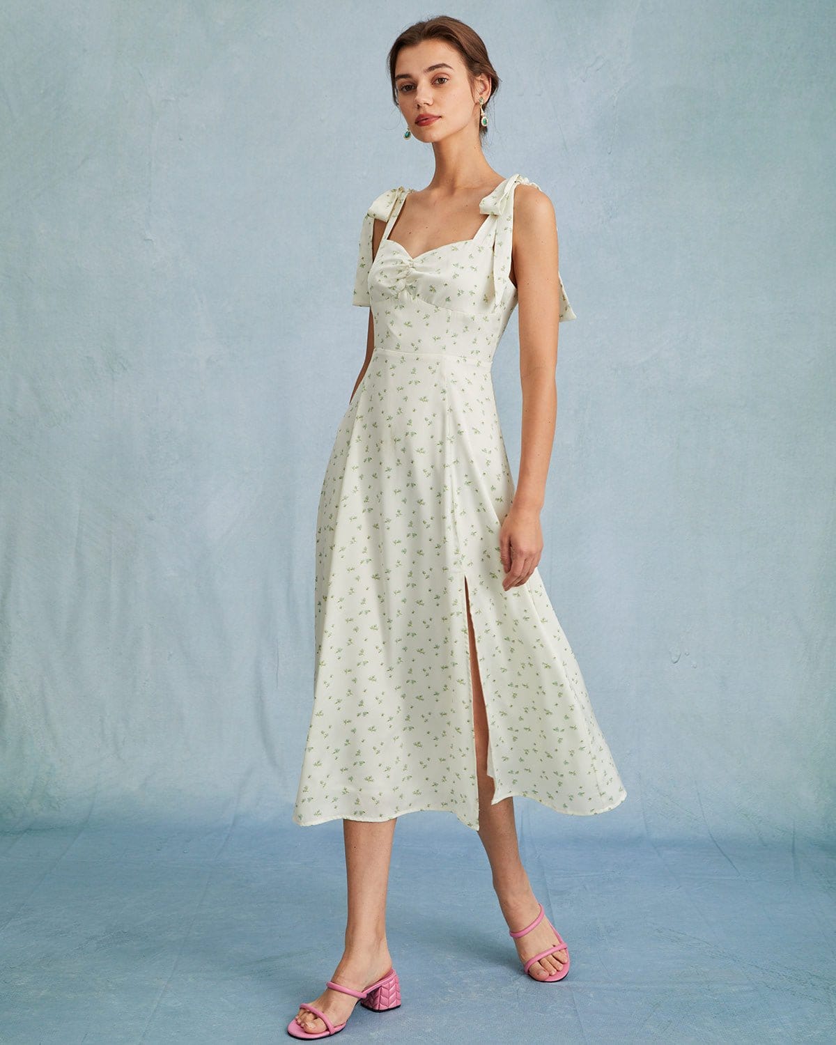 Elegant Women Wrinkled Tight Dress Long Sleeve Evening Party Midi Dresses  S-2XL