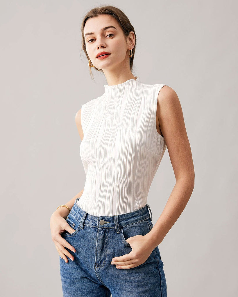 By Anthropologie High-Neck Ribbed Cutout Bralette